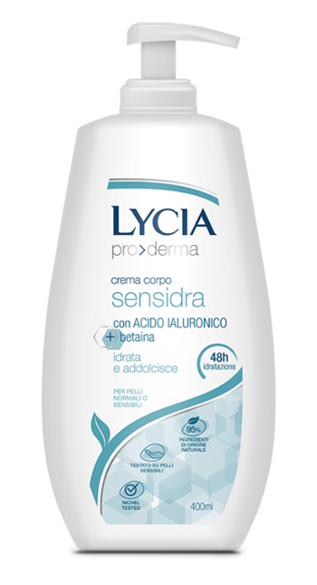 LYCIA PRODERMA CREMA CORPO SENSIDRA 400 ML - Farmacia Rossi2 - Farmacia Rossi 