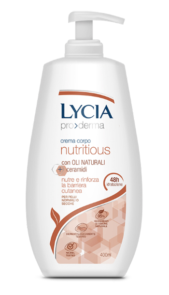 LYCIA PRODERMA CREMA CORPO NUTRITIOUS 400 ML - Farmacia Rossi2 - Farmacia Rossi 