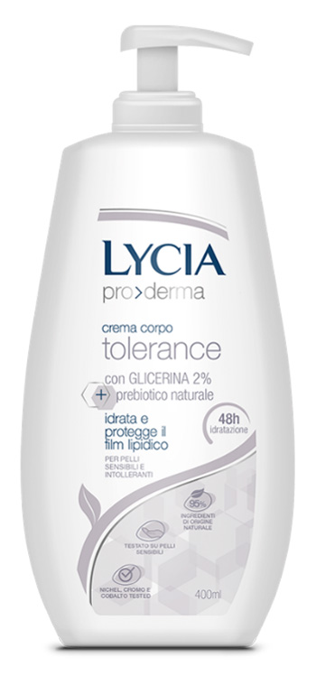 LYCIA PRODERMA CREMA CORPO TOLERANCE 400 ML - Farmacia Rossi2 - Farmacia Rossi 