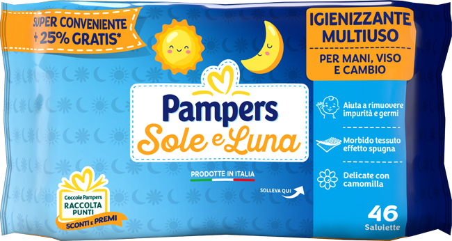 WIPES SOLE & LUNA 46 PEZZI - Farmacia Rossi2 - Farmacia Rossi 