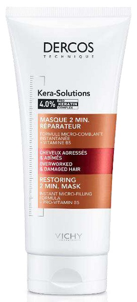 DERCOS TECHNIQUE KERASOL MASCHERA RIPARATRICE 2 MIN 200 ML - Farmacia Rossi2 - Farmacia Rossi 