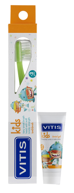 VITIS KIDS SPAZZOLINO + GEL 8 ML - Farmacia Rossi2 - Farmacia Rossi 