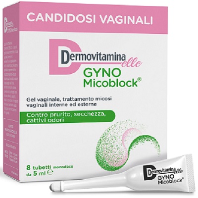DERMOVITAMINA GYNOMICOBLOCK M 8 TUBETTI MONODOSE 5 ML - Farmacia Rossi2 - Farmacia Rossi 