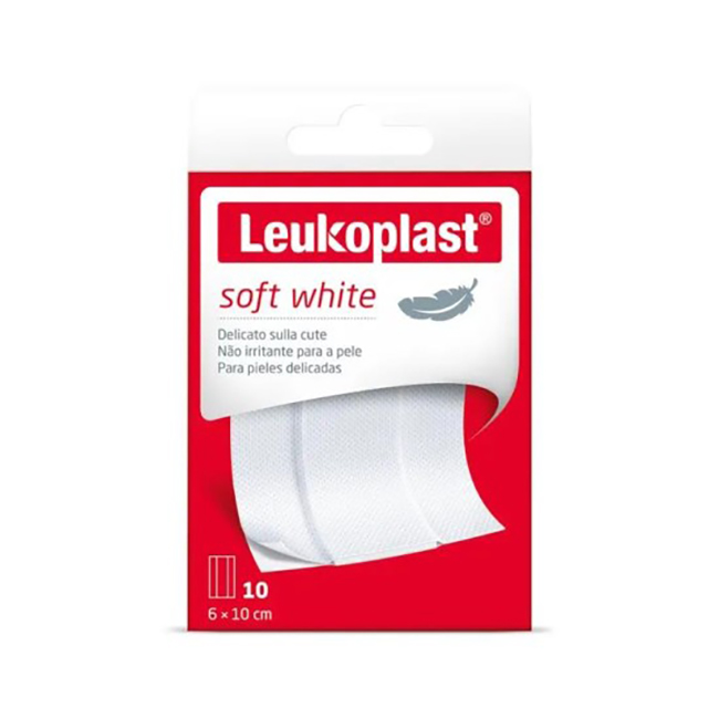 LEUKOPLAST SOFT WHITE 100 X 6 CM 10 PEZZI - Farmacia Rossi2 - Farmacia Rossi 