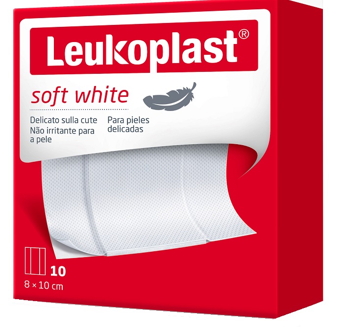LEUKOPLAST SOFT WHITE 100 X 8 CM 10 PEZZI - Farmacia Rossi2 - Farmacia Rossi 