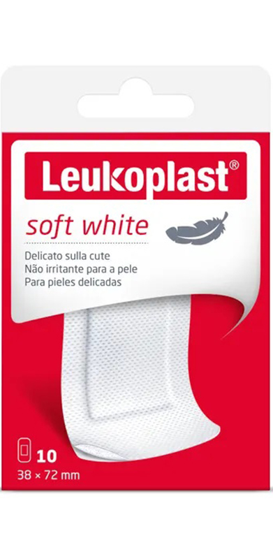 LEUKOPLAST SOFT WHITE 72 X 38 CM 10 PEZZI - Farmacia Rossi2 - Farmacia Rossi 