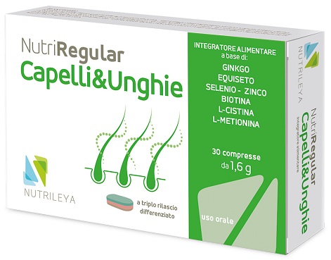 NUTRIREGULAR CAPELLI & UNGHIE 30 COMPRESSE - Farmacia Rossi2 - Farmacia Rossi 