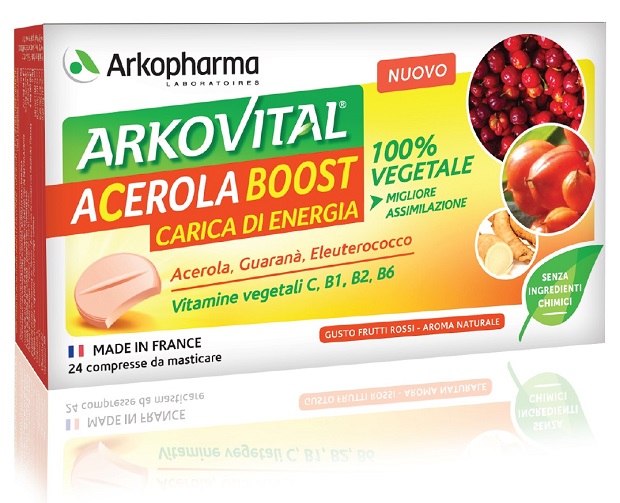 ARKOVITAL ACEROLA BOOST 24 COMPRESSE - Farmacia Rossi2 - Farmacia Rossi 