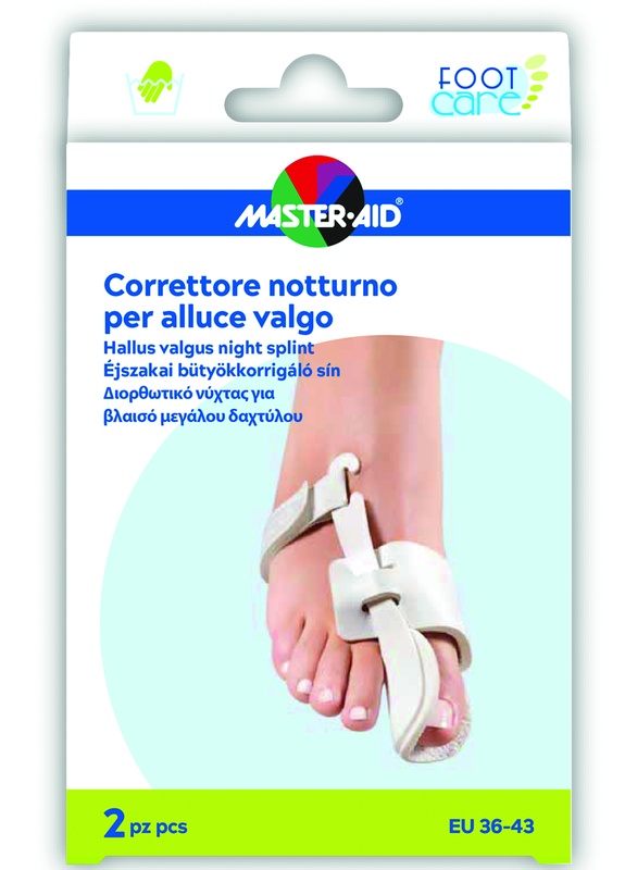 MASTER-AID FOOT CARE CORRETTORE NOTTE ALLUCE VALGO EU 36-43 2 PEZZI - Farmacia Rossi2 - Farmacia Rossi 