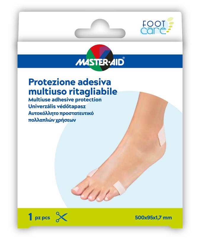 MASTER-AID FOOT CARE PROTEZIONE ADESIVA MULTIUSO RITAGLIABILE 50X9,5 CM - Farmacia Rossi2 - Farmacia Rossi 