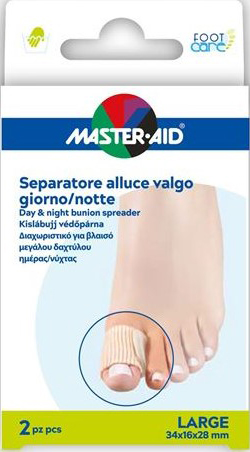 MASTER-AID FOOT CARE DIVARICATORE ALLUCE GIORNO/NOTTE TAGLIA L 2 PEZZI - Farmacia Rossi2 - Farmacia Rossi 