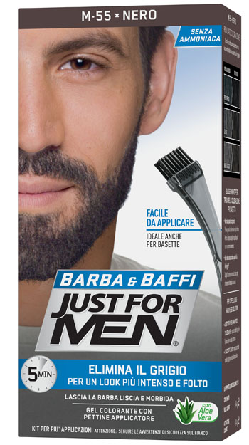 JUST FOR MEN BARBA & BAFFI M55 NERO 51 G - Farmacia Rossi2 - Farmacia Rossi 
