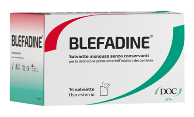 BLEFADINE 14 SALVIETTE MONOUSO PER DETERSIONE PERIOCULARE - Farmacia Rossi2 - Farmacia Rossi 