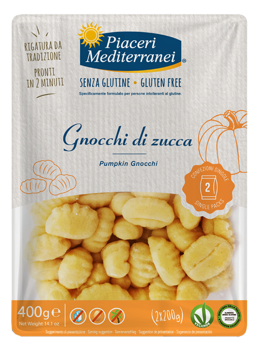 PIACERI MEDITERRANEI GNOCCHI DI ZUCCA 400 G - Farmacia Rossi2 - Farmacia Rossi 