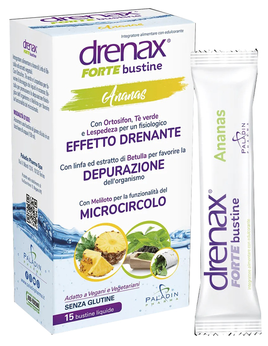 DRENAX FORTE ANANAS 15 STICK PACK - Farmacia Rossi2 - Farmacia Rossi 