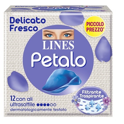 LINES PETALO BLU ASSORBENTE CON ALI 12 PEZZI - Farmacia Rossi2 - Farmacia Rossi 