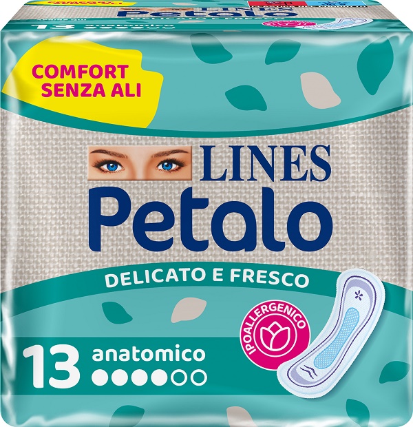 LINES PETALO BLU ASSORBENTE ANATOMICO 13 PEZZI - Farmacia Rossi2 - Farmacia Rossi 