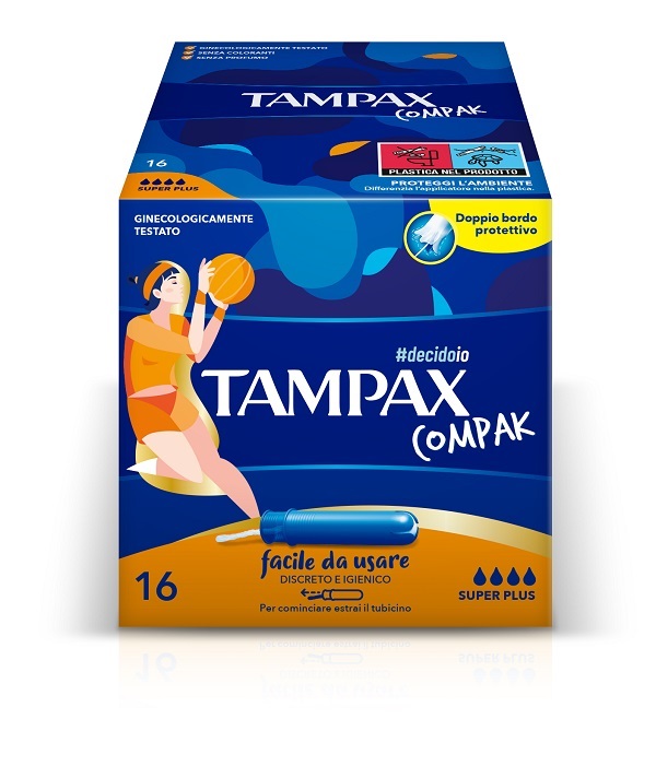 TAMPAX COMPAK ASSORBENTE INTERNO SUPER PLUS 16 PEZZI - Farmacia Rossi2 - Farmacia Rossi 
