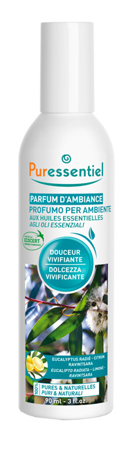 PURESSENTIEL PROFUMO AMBIENTE DOLCEZZA VIVIFICANTE ECOCERT 90 ML - Farmacia Rossi2 - Farmacia Rossi 