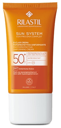 RILASTIL SUN SYSTEM D-CLAR SPF 50+ CREMA LIGHT 40 ML - Farmacia Rossi2 - Farmacia Rossi 