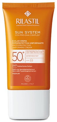 RILASTIL SUN SYSTEM D-CLAR SPF 50+ CREMA MEDIUM - Farmacia Rossi2 - Farmacia Rossi 