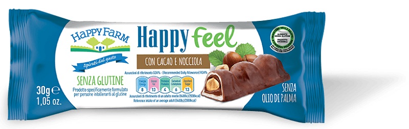 HAPPY FARM HAPPY FEEL CACAO E NOCCIOLA MONO 30 G - Farmacia Rossi2 - Farmacia Rossi 