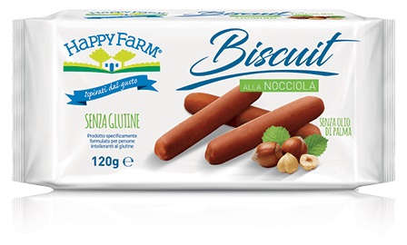 HAPPY FARM BISCUIT NOCCIOLA 120 G - Farmacia Rossi2 - Farmacia Rossi 