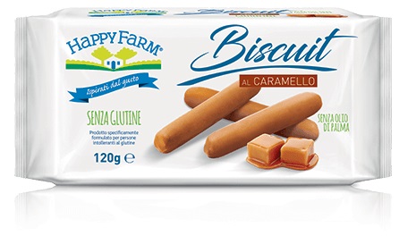 HAPPY FARM BISCUIT CARAMELLO 120 G - Farmacia Rossi2 - Farmacia Rossi 