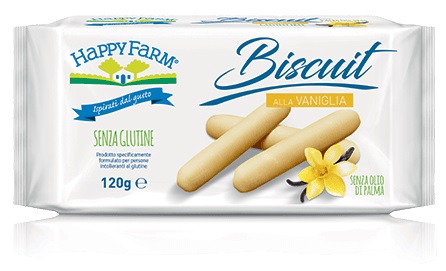 HAPPY FARM BISCUIT VANIGLIA 120 G - Farmacia Rossi2 - Farmacia Rossi 