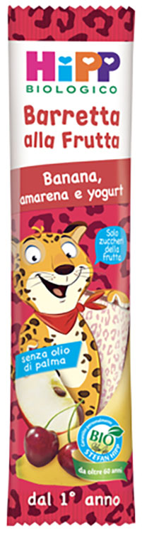 HIPP BIO BARRETTA ALLA FRUTTA BANANA/AMARENA/YOGURT 23 G - Farmacia Rossi2 - Farmacia Rossi 