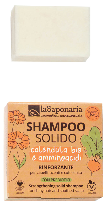 SHAMPOO SOLIDO RINFORZANTE CALENDULA BIO E AMMINOACIDI 50 G - Farmacia Rossi2 - Farmacia Rossi 