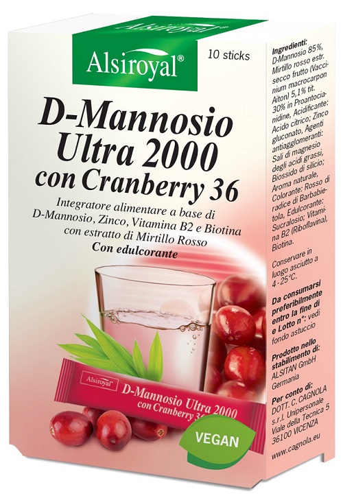 D MANNOSIO ULTRA 2000 CRANBERRY 10 STICK - Farmacia Rossi2 - Farmacia Rossi 