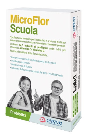 MICROFLOR SCUOLA 30 CAPSULE MASTICABILI - Farmacia Rossi2 - Farmacia Rossi 