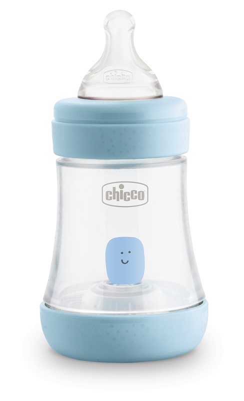 CHICCO BIBERON PERFECT 5 BOY 150 ML IN SILICONE 1 FORO - Farmacia Rossi2 - Farmacia Rossi 