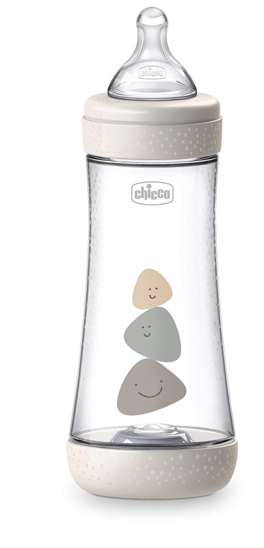 CHICCO BIBERON PERFECT 5 UNISEX 300 ML IN SILICONE 3 FORI - Farmacia Rossi2 - Farmacia Rossi 