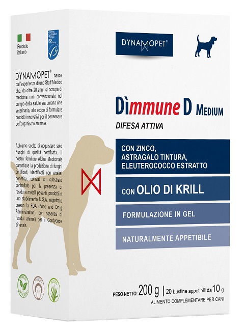 DIMMUNE D MEDIUM CANI 20 BUSTINE 10 G - Farmacia Rossi2 - Farmacia Rossi 