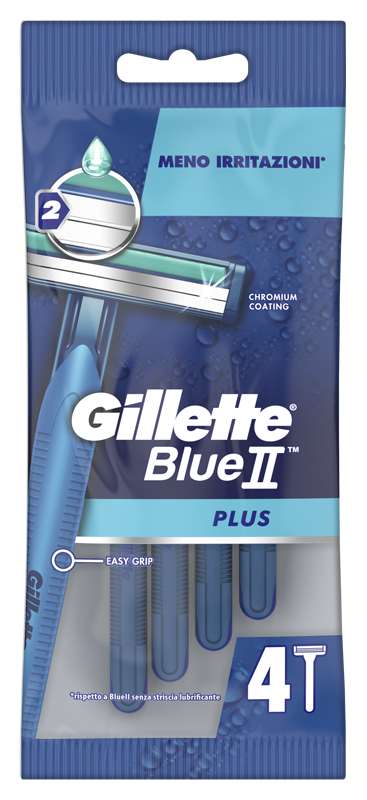 GILLETTE BLUE II USA&GETTA PLUS 4 PEZZI - Farmacia Rossi2 - Farmacia Rossi 