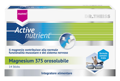 THEISS ACTIVE NUTRIENT MAGNESIUM 375 14 STICK OROSOLUBILI - Farmacia Rossi2 - Farmacia Rossi 