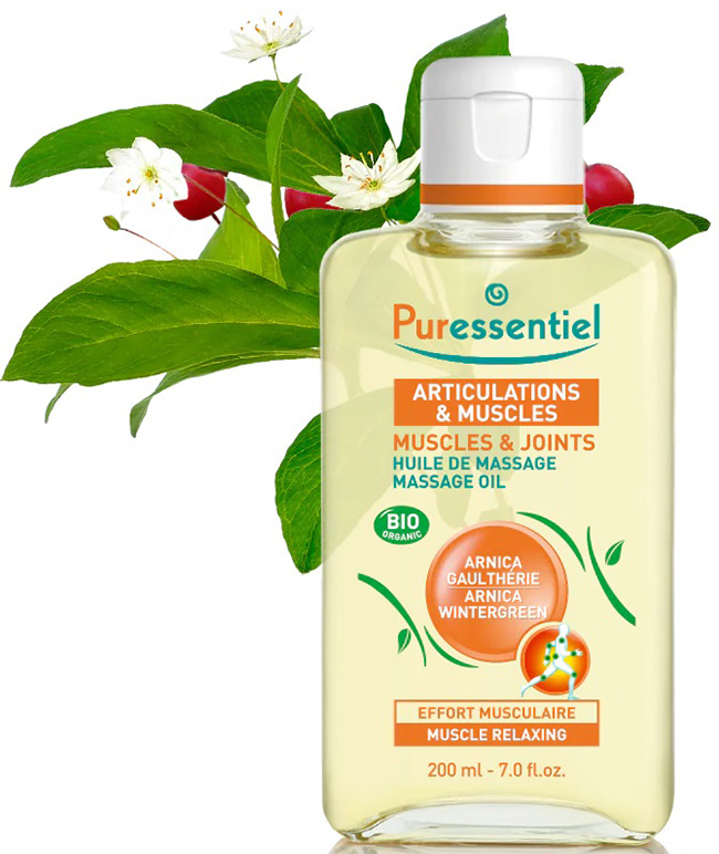 PURESSENTIEL OLIO DA MASSAGGIO SFORZO MUSCOLARE BIO 200 ML - Farmacia Rossi2 - Farmacia Rossi 