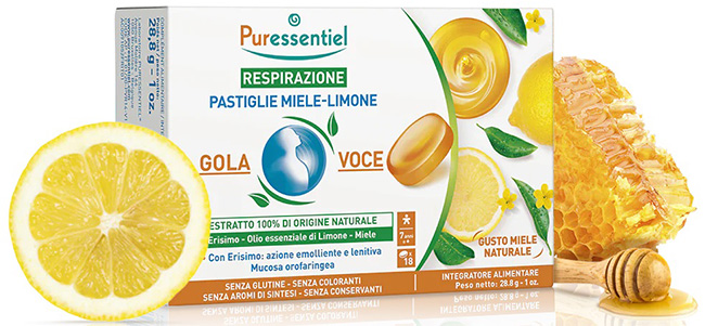 PURESS PASTIGLIE GOLA VOCE MIELE LIMONE 28,8 G - Farmacia Rossi2 - Farmacia Rossi 