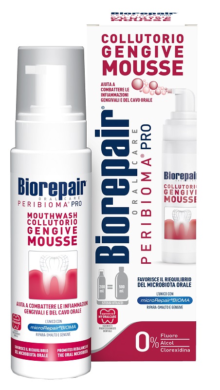 BIOREPAIR PERIBIOMA MOUSSE COLLUTORIO 200 ML - Farmacia Rossi2 - Farmacia Rossi 