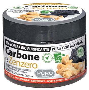 PURO BIO MASCHERA CARBONE E ZENZERO 250 ML - Farmacia Rossi2 - Farmacia Rossi 