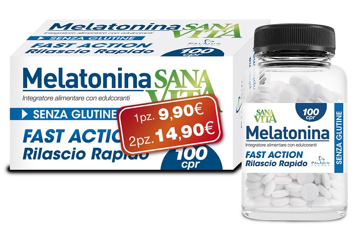 SANAVITA MELATONINA 100 COMPRESSE - Farmacia Rossi2 - Farmacia Rossi 