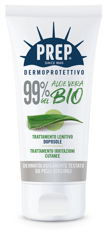 PREP DERMOPROTETTIVO 99% GEL ALOE VERA BIO TRATTAMENTO LENITIVO DOPOSOLE IRRITAZIONI CUTANEE 150 ML - Farmacia Rossi2 - Farmacia Rossi 