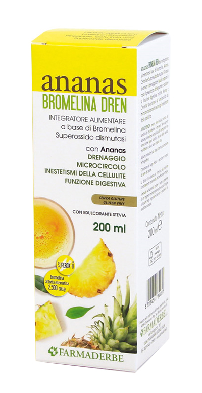 ANANAS BROMELINA DREN 200 ML - Farmacia Rossi2 - Farmacia Rossi 