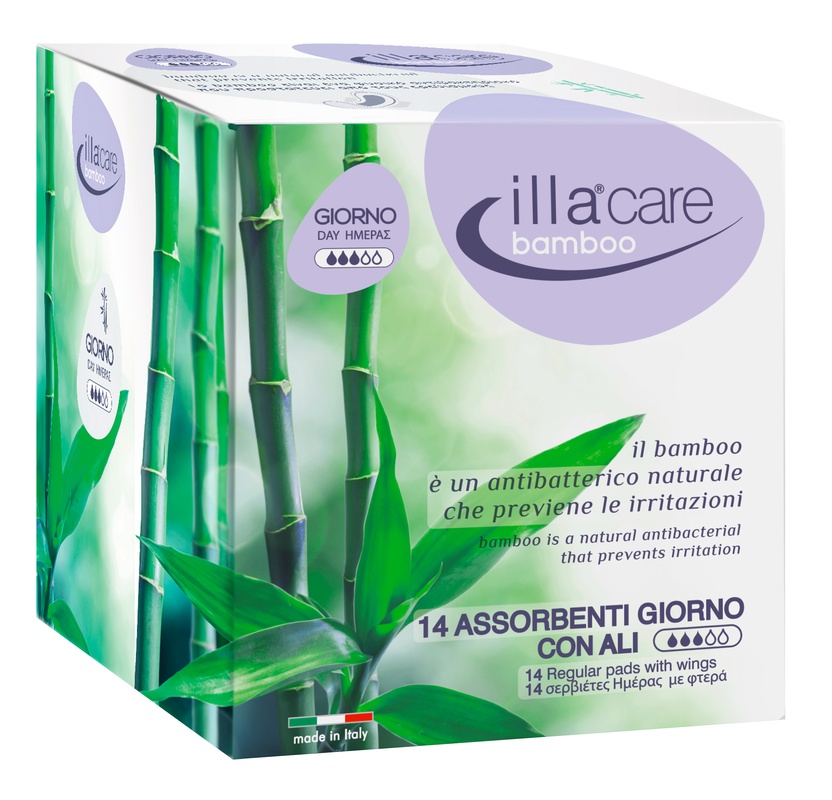 ILLA CARE BAMBOO ASSORBENTE GIORNO 14 PEZZI - Farmacia Rossi2 - Farmacia Rossi 