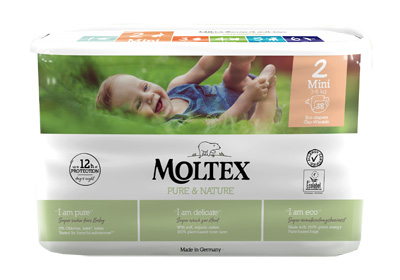 PANNOLINI MOLTEX PURE & NATURE MINI 3-6 KG TAGLIA 2 38 PEZZI - Farmacia Rossi2 - Farmacia Rossi 