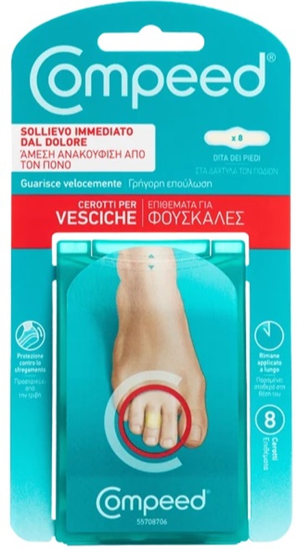 COMPEED CEROTTI PER VESCICHE DITA PIEDI 8 PEZZI - Farmacia Rossi2 - Farmacia Rossi 