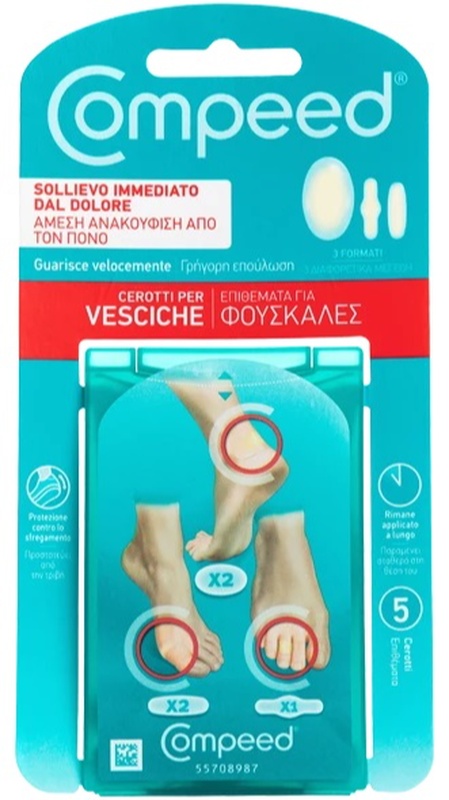 COMPEED CEROTTI PER VESCICHE MISTO 5 PEZZI - Farmacia Rossi2 - Farmacia Rossi 