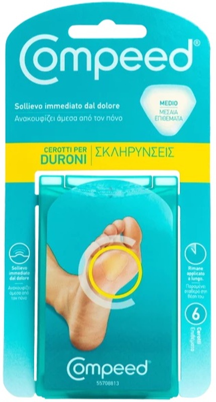 COMPEED CEROTTI PER DURONI MEDIO 6 PEZZI - Farmacia Rossi2 - Farmacia Rossi 
